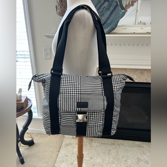 Ralph Lauren Handbags - Ralph Lauren Vintage Black and White Houndstooth Women's Bag